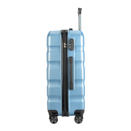 BONTOUR "WAVE" 4-Wheel Medium Suitcase 65×44.5×27 cm, Size M, Iceblue