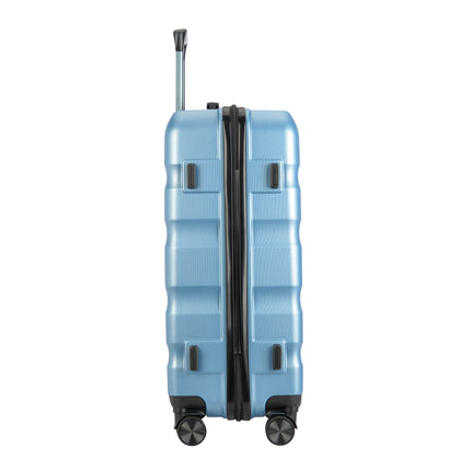 BONTOUR "WAVE" 4-Wheel Medium Suitcase 65×44.5×27 cm, Size M, Iceblue