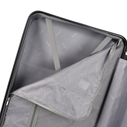 BONTOUR “Wave” 3-Piece Double-Wheel Suitcase Set with Combination Lock, iceblue