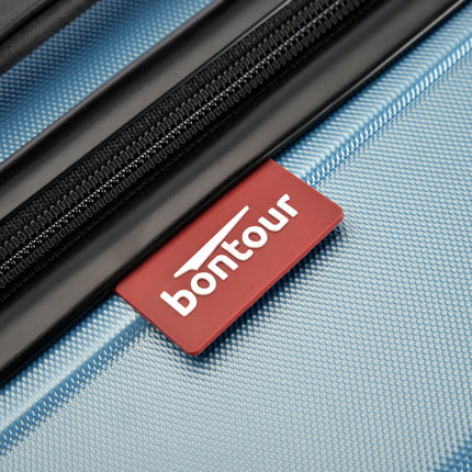 BONTOUR "WAVE" 4-Wheel Medium Suitcase 65×44.5×27 cm, Size M, Iceblue