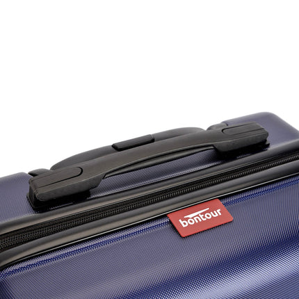 Bontour "vertikaler" Handgepäckkoffer mit Schloss, 56x39x20 cm, schwarz