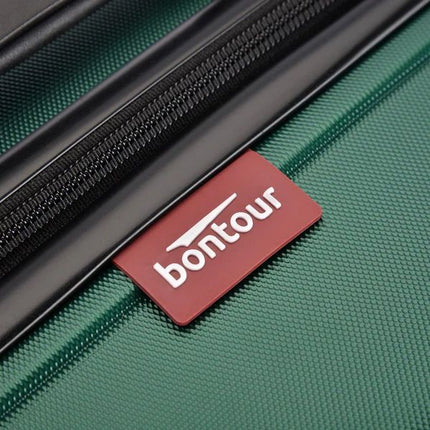 BONTOUR "SPINNER" hand luggage suitcase with lock, 55x40x20 cm, jungle green