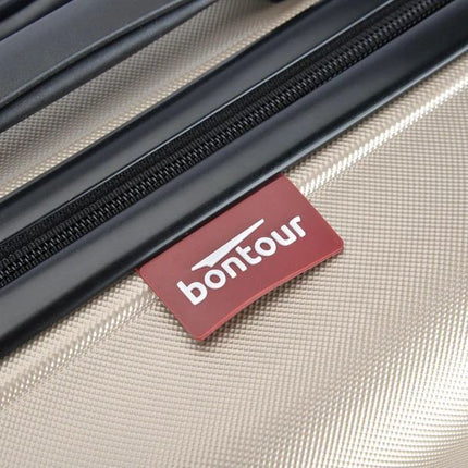 Bontour "vertikaler" Handgepäckkoffer mit Schloss, 56x39x20 cm, schwarz