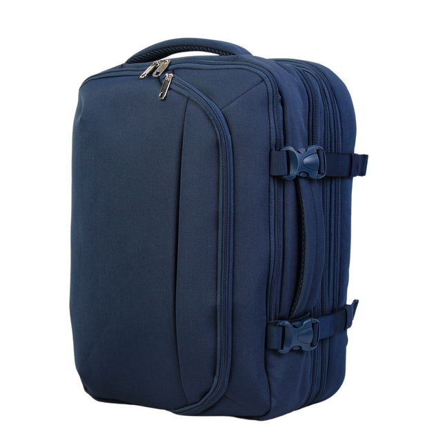 Bontour Flexigo-Rucksack für Wizzair 40x30x20 cm, erweiterbares Handgepäck in blauer Farbe