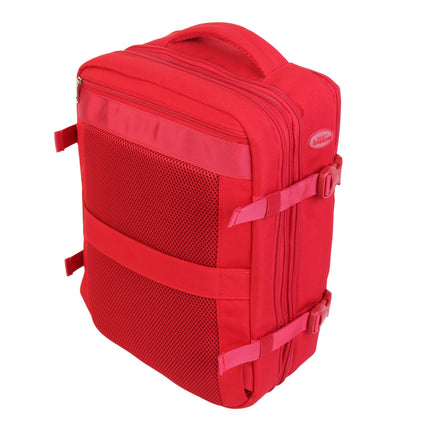 Bontour Flexigo ruksak za Wizzair 40x30x20cm, proširiva ručna prtljaga u crvenoj boji