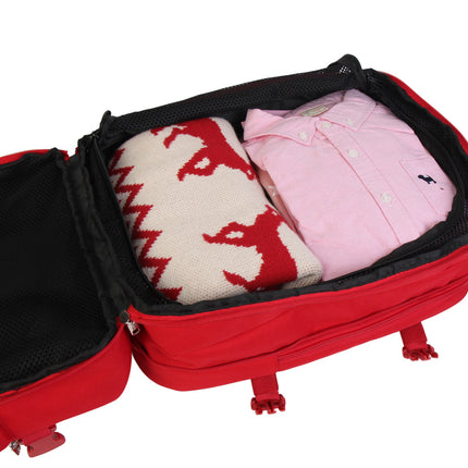 Bontour Flexigo ruksak za Wizzair 40x30x20cm, proširiva ručna prtljaga u crvenoj boji