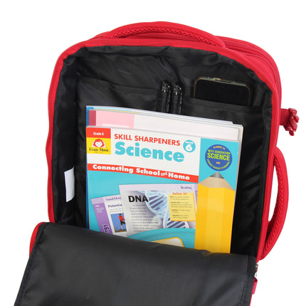 Bontour Flexigo ruksak za Wizzair 40x30x20cm, proširiva ručna prtljaga u crvenoj boji