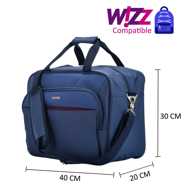 Bontour Air -Reisetasche, Wizzair -Kabinenbeutel 40x30x20 cm blau