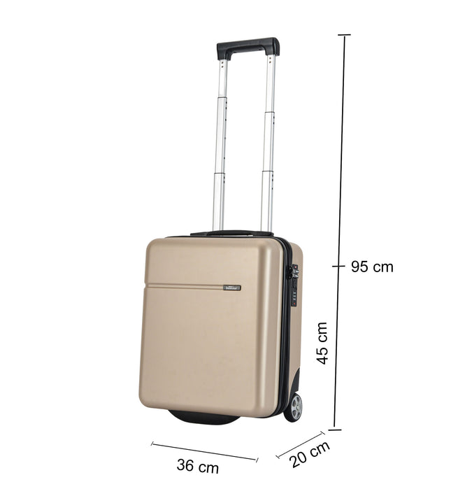 Bontour Cabinone-Handgepäckkoffer für EasyJet (45x36x20 cm, Champagnerfarbe)