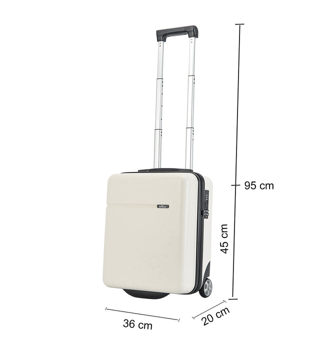 BONTOUR CabinOne Carry-On Suitcase for EasyJet (45x36x20 cm, White Color)