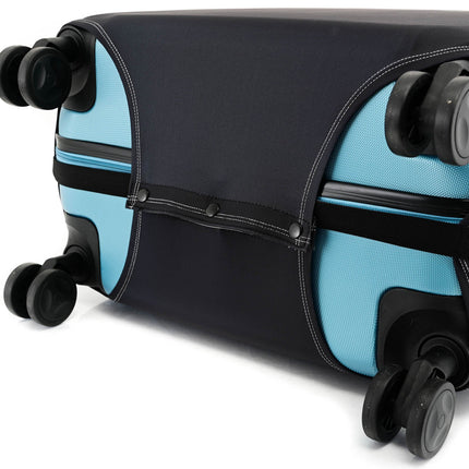 Bontour elasztikus bőrönd burkolata, m/ közepes méretű, fekete