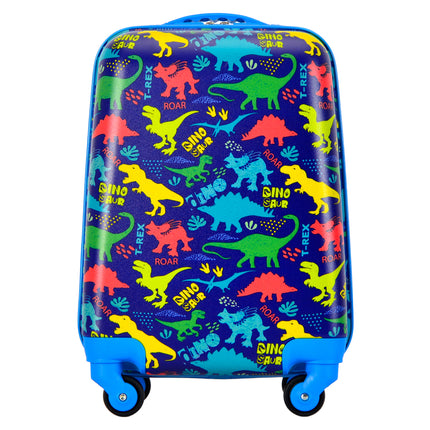 Bontour 2 PCs Kids 'Gepäckset, Rucksack + Trolley, kratzfest (Dinosaurier a)