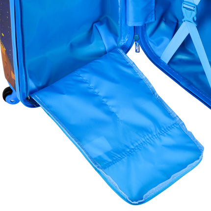 Set da bagagli per bambini Bontour 2 PCS, zaino + carrello, resistente ai graffi (viaggi spaziali)