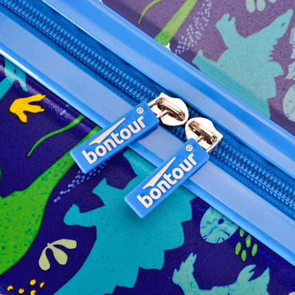 Bontour 2 PCs Kids 'Gepäckset, Rucksack + Trolley, kratzfest (Dinosaurier a)