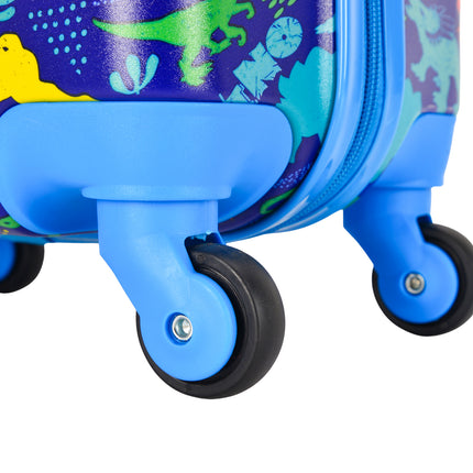 Bontour 2 PCs Kids 'Gepäckset, Rucksack + Trolley, kratzfest (Dinosaurier a)