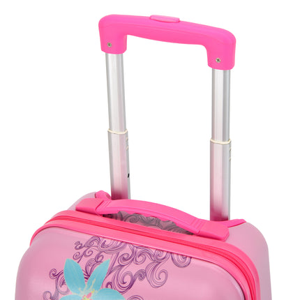 Set da bagagli per bambini Bontour 2 pezzi, zaino + carrello, resistente ai graffi (Butterfly)