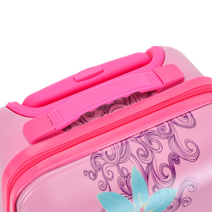 Set da bagagli per bambini Bontour 2 pezzi, zaino + carrello, resistente ai graffi (Butterfly)