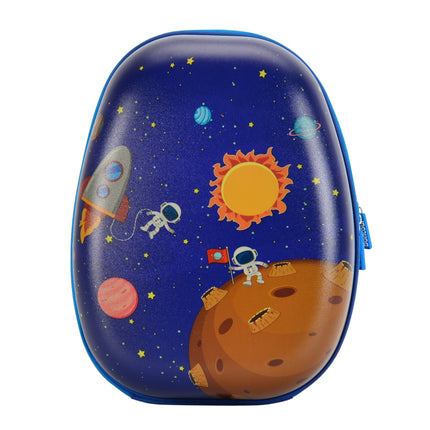 Set da bagagli per bambini Bontour 2 PCS, zaino + carrello, resistente ai graffi (viaggi spaziali)