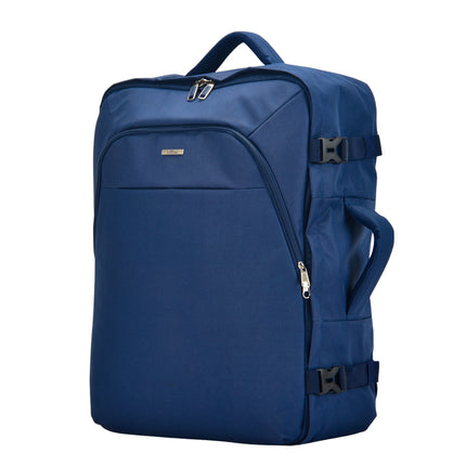 Bontour Air Travel Mackpack, Tamaño de la cabina Equipaje manual 55x40x20cm, azul
