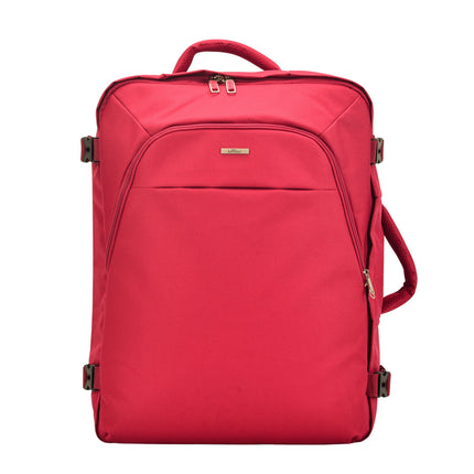 Rucsac de călătorie cu aer Bontour, bagaje de mână cu dimensiunea cabinei 55x40x20cm, roșu