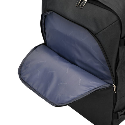 Bontour Air Travel -Rucksack, Kabinengröße Handgepäck 55x40x20 cm, schwarz
