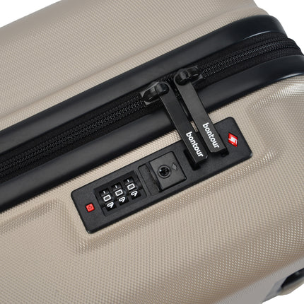 Valiză de transport Bontour Cabinene pentru EasyJet (45x36x20 cm, culoare de șampanie)