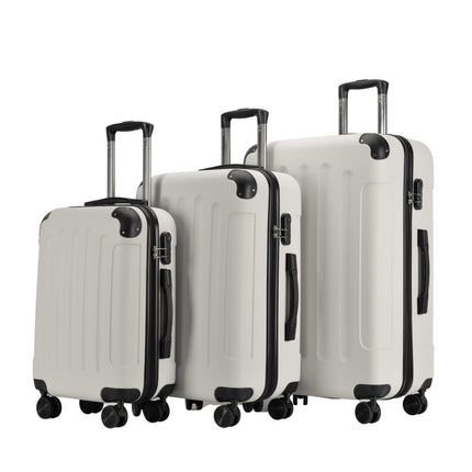 Bontoure „vertikaler“ Koffer -Set von 3, rollender Koffer mit 4 Rädern